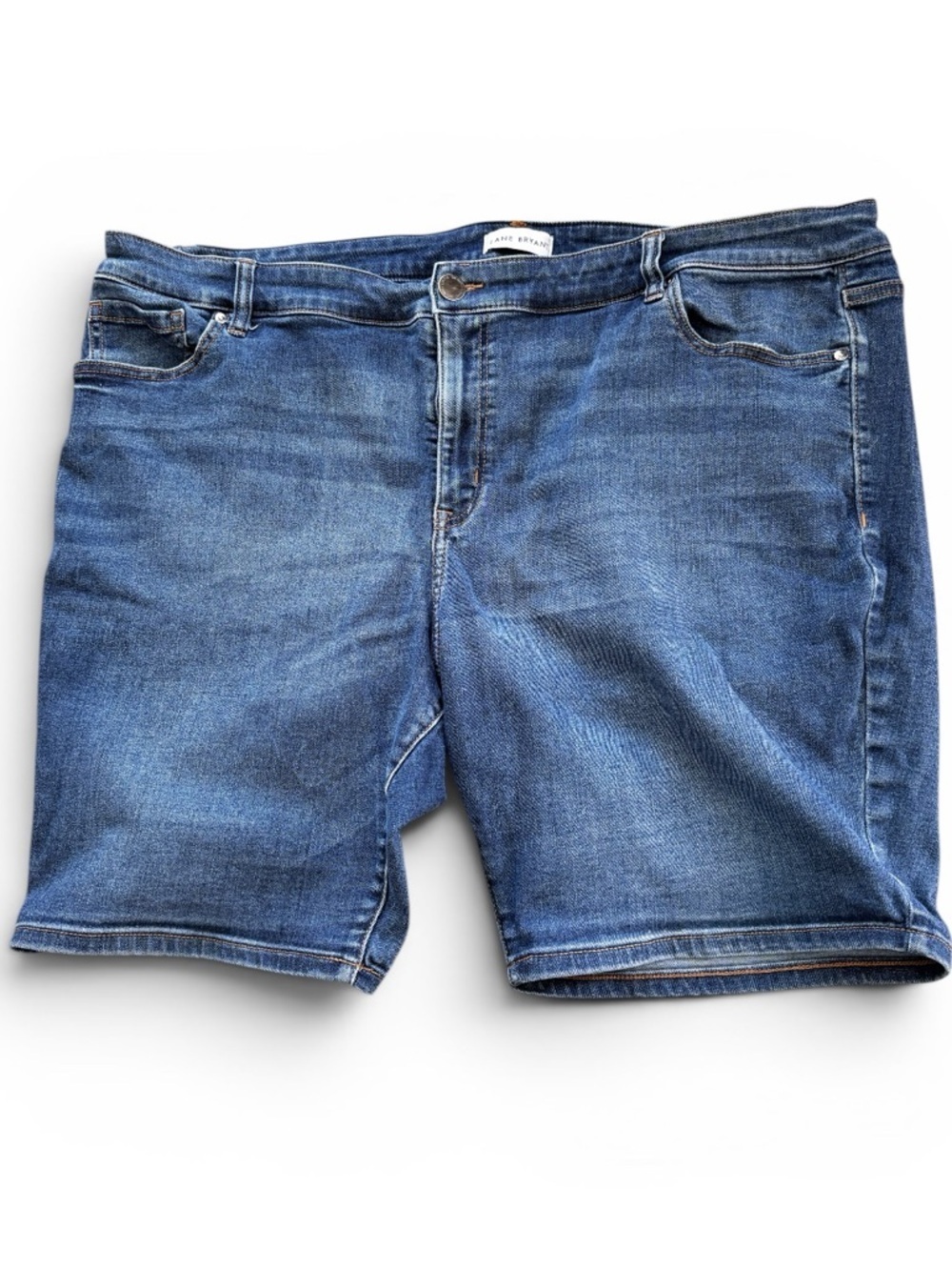 Lane Bryant Bermuda Jean Shorts Plus Size 26 Stretch Denim Flex Magic Waistband